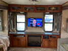 TV wall mounting in customers rv.