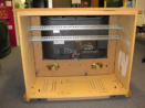 Flat Panel TV In Old Cabinet Conversion